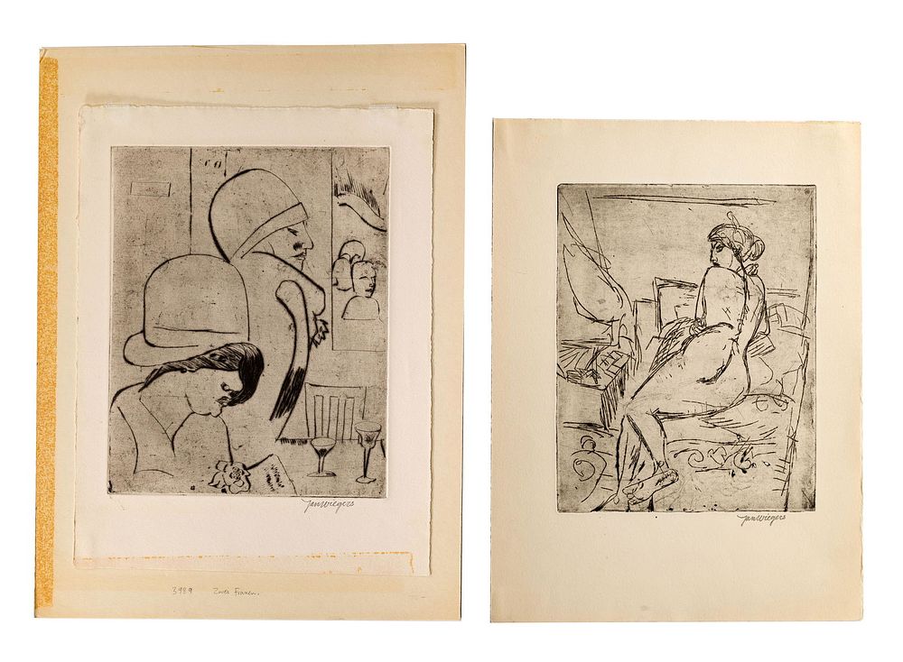 Lot 169: Jan Wiegers (Dutch, 1893-1959) Etchings