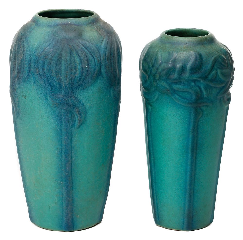 Lot 208: Van Briggle Pottery Vases