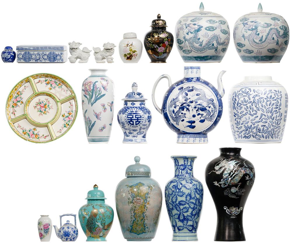 Lot 222: Asian Porcelain Assortment