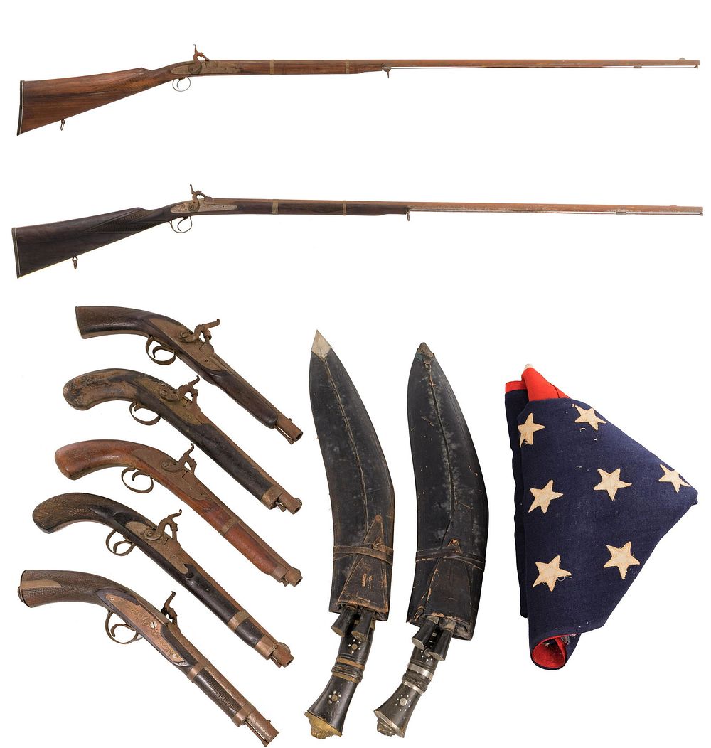 Lot 234: Replica Gun and Gurkha Knife Assortment