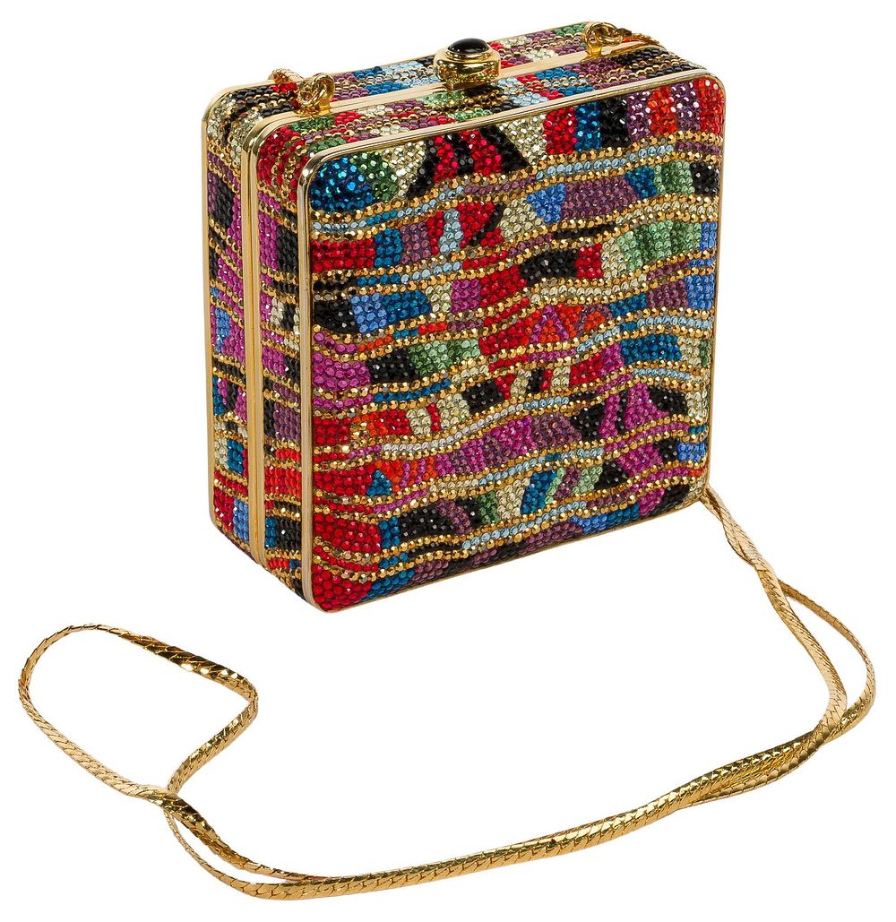 Lot 252: Judith Leiber and Swarovski Crystal Minaudiere