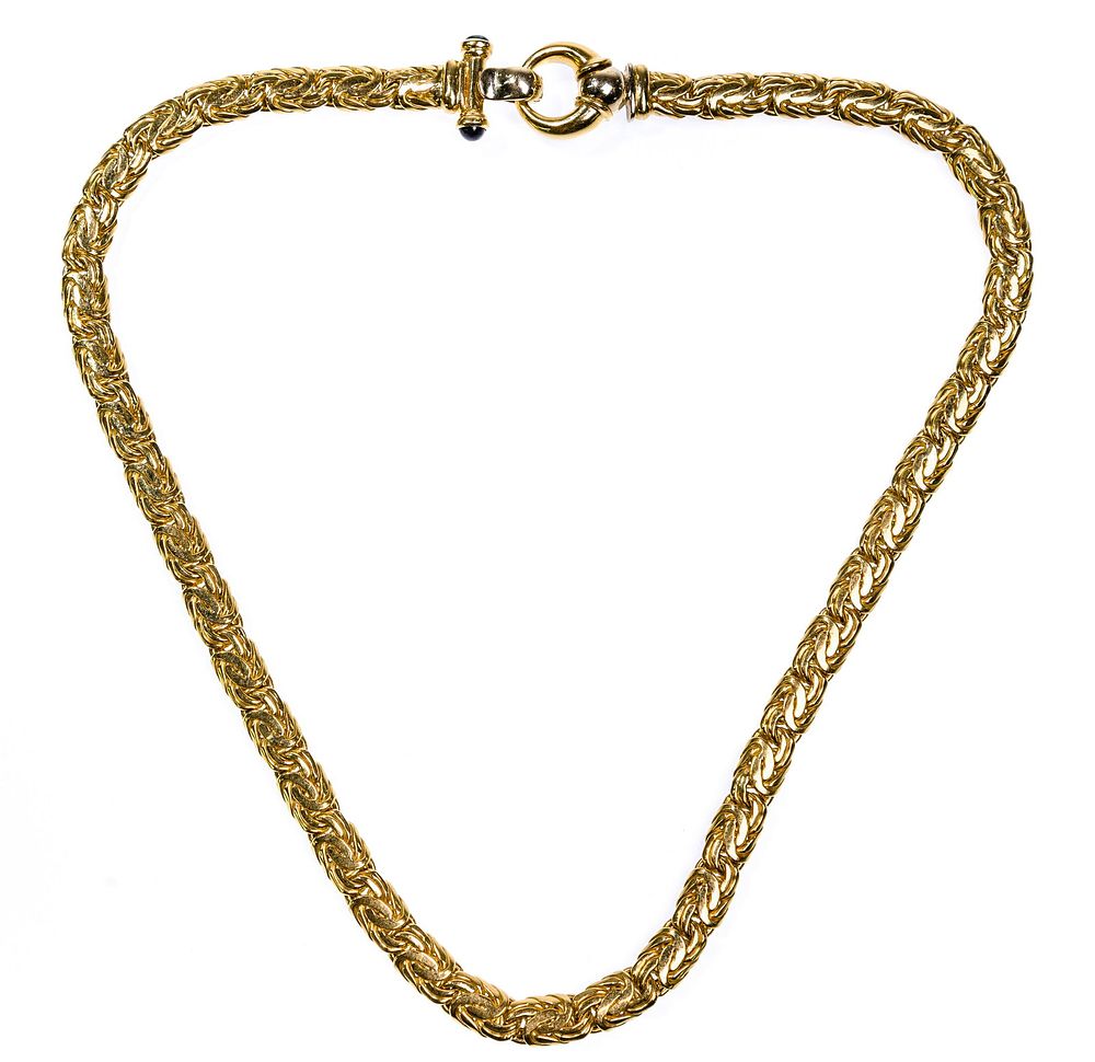 Lot 268: Girovi Ronco 18k Yellow Gold Necklace