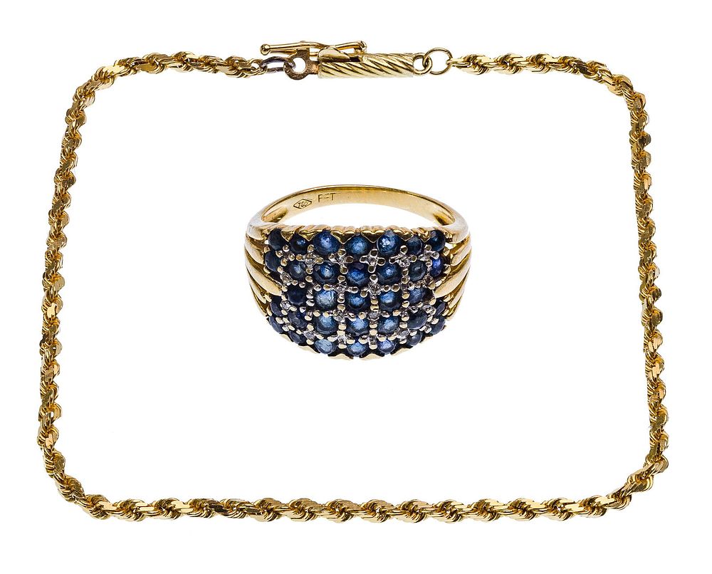 Lot 271: 18k Yellow Gold Jewelry Assortment