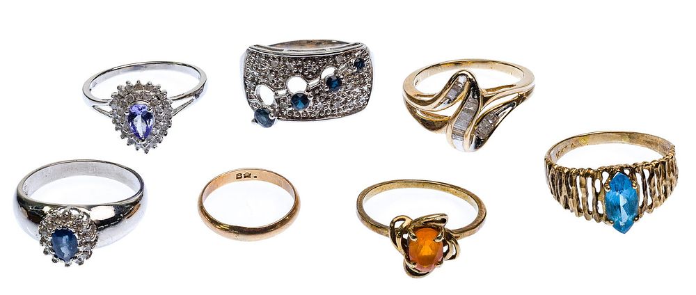 Lot 302: 10k Gold Ring Assortment
