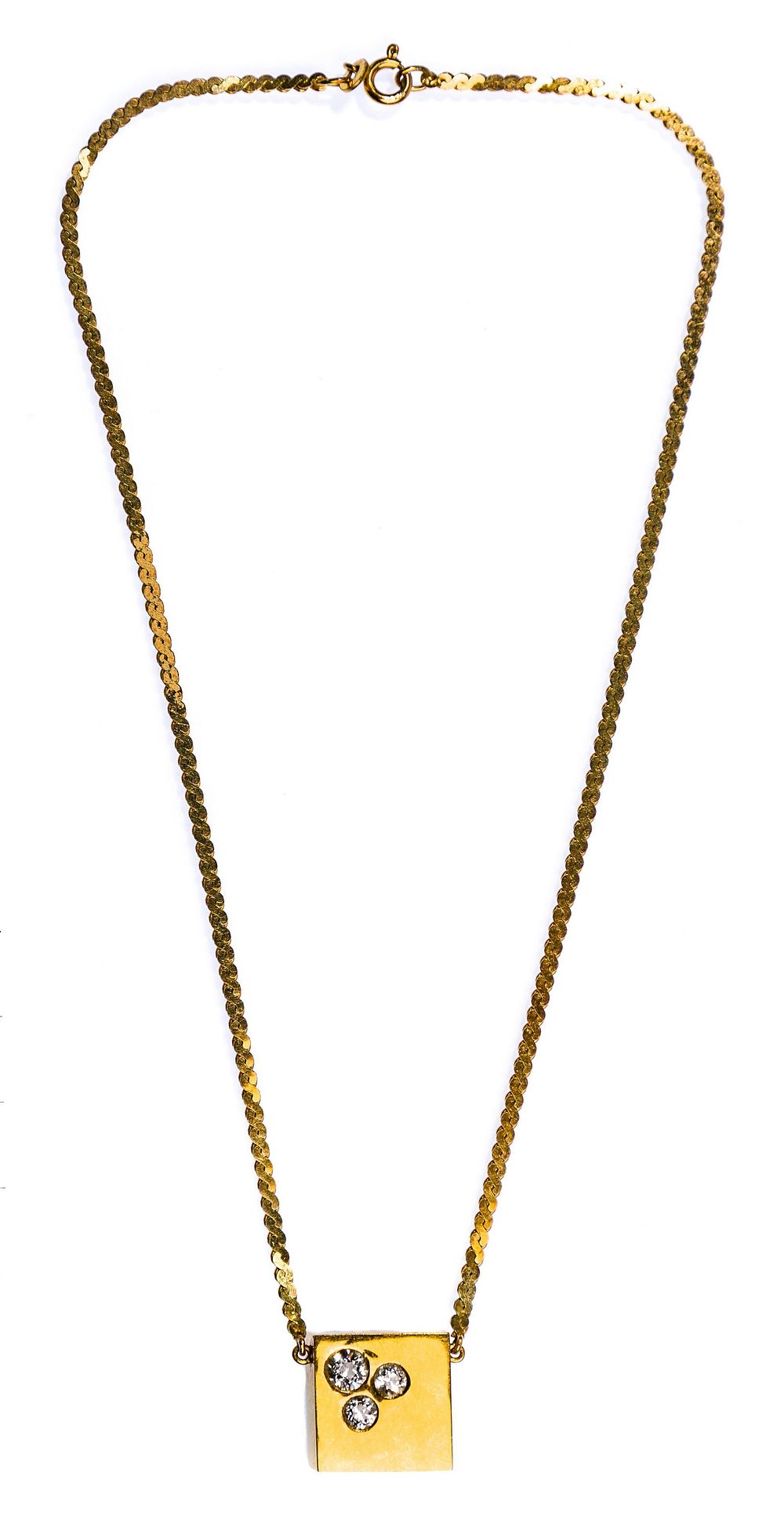 Lot 303: UnoAErre 14k Yellow Gold Necklace and 18k Yellow Gold