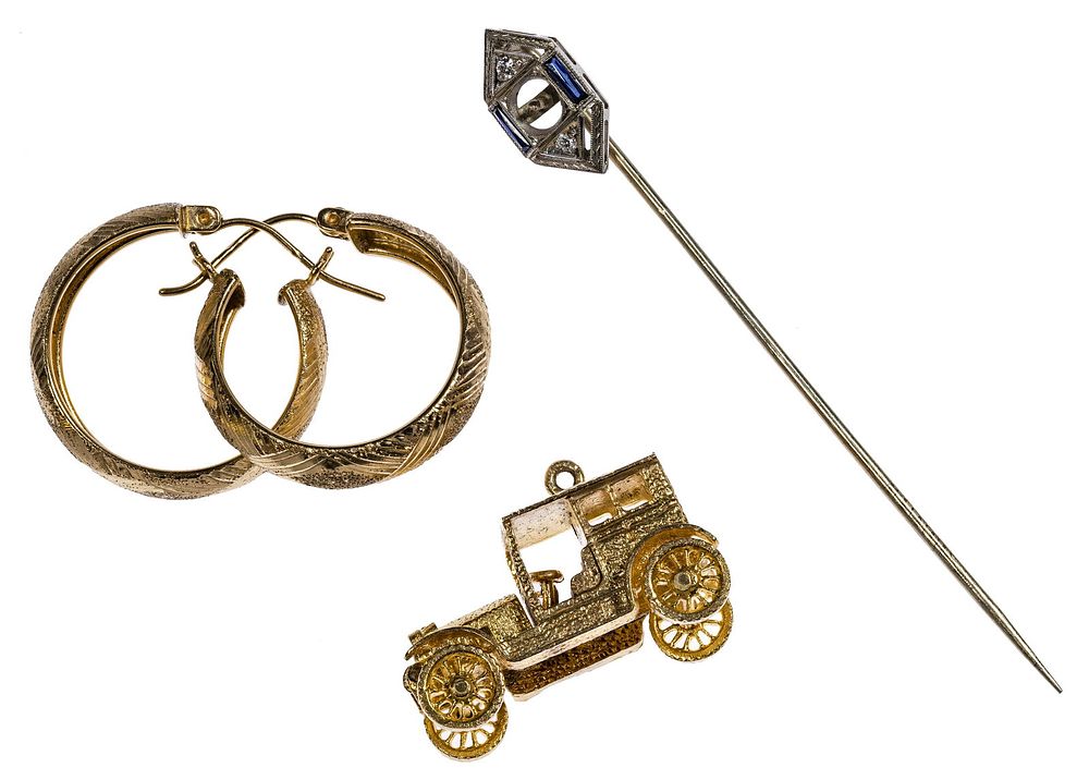 Lot 309: Platinum and Gold Jewelry Assortment