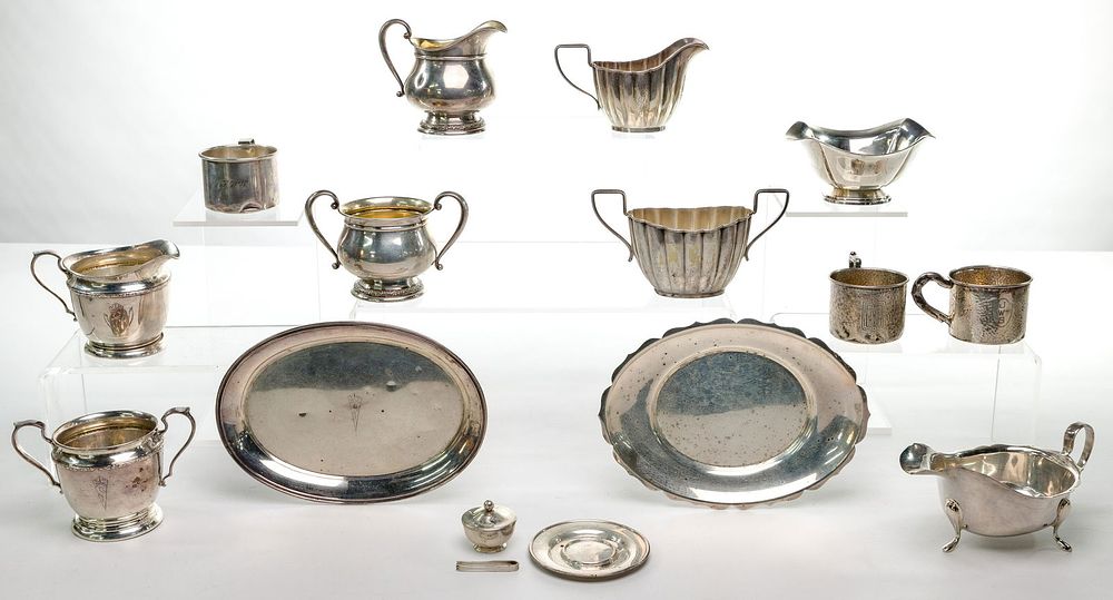 Lot 333: Sterling Silver Hollowware Assortment