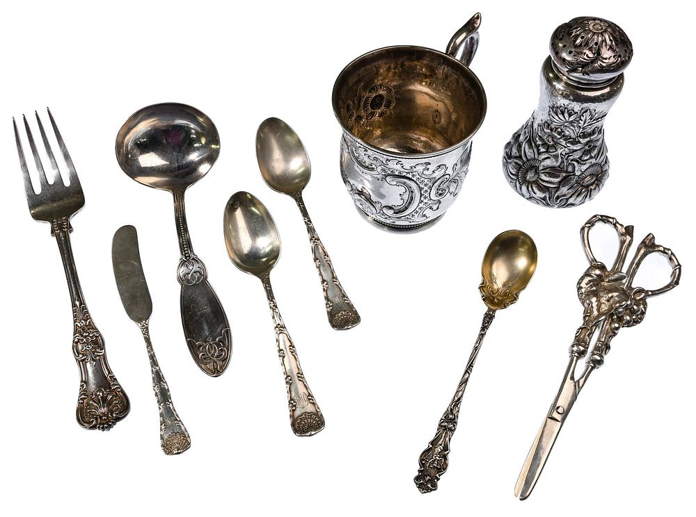 Lot 353: Tiffany & Co. Sterling Silver Flatware Assortment