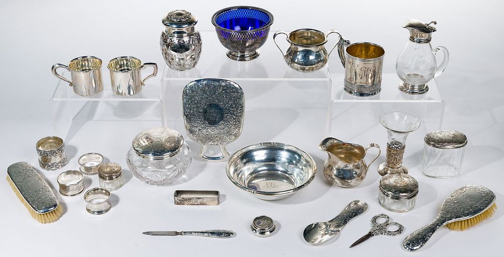 Lot 354: Sterling Silver Hollowware Assortment