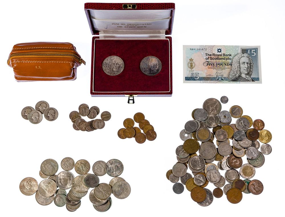 Lot 364: US and World Coin and Currency Assortment