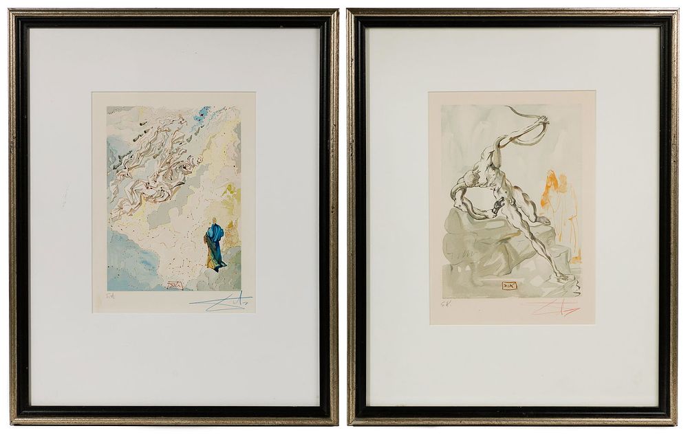 Lot 163: Salvador Dali (Spanish, 1904-1989) 'Divine Comedy' Wood