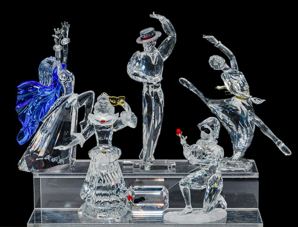 Lot 180: Swarovski Crystal 'Magic of Dance' and 'Masquerade'