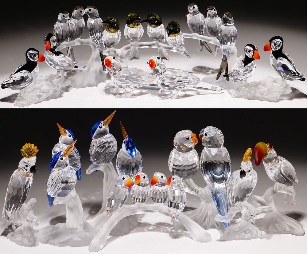 Lot 192: Swarovski Crystal Bird Assortment