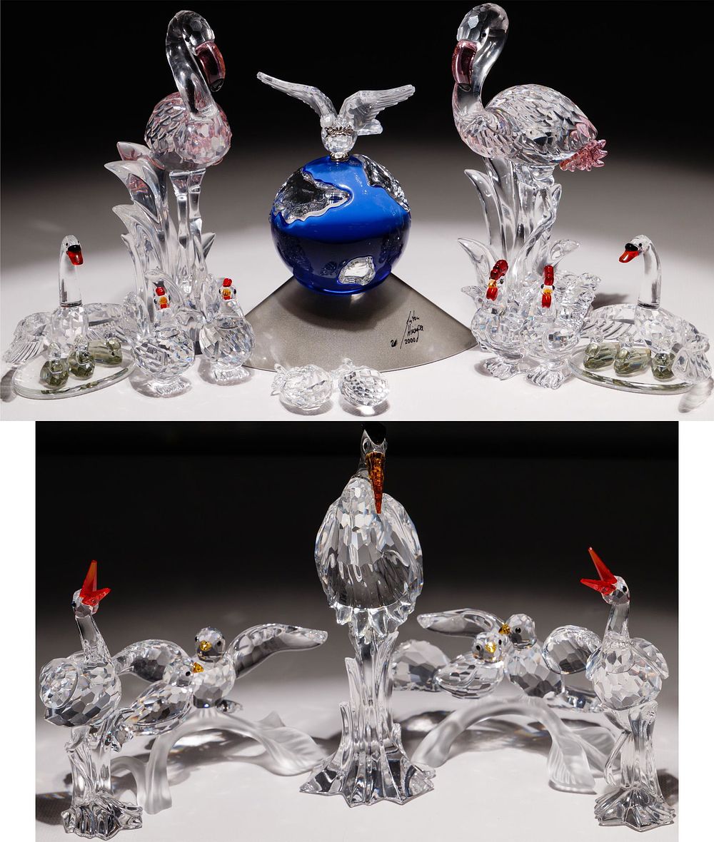 Lot 193: Swarovski Crystal Bird Assortment