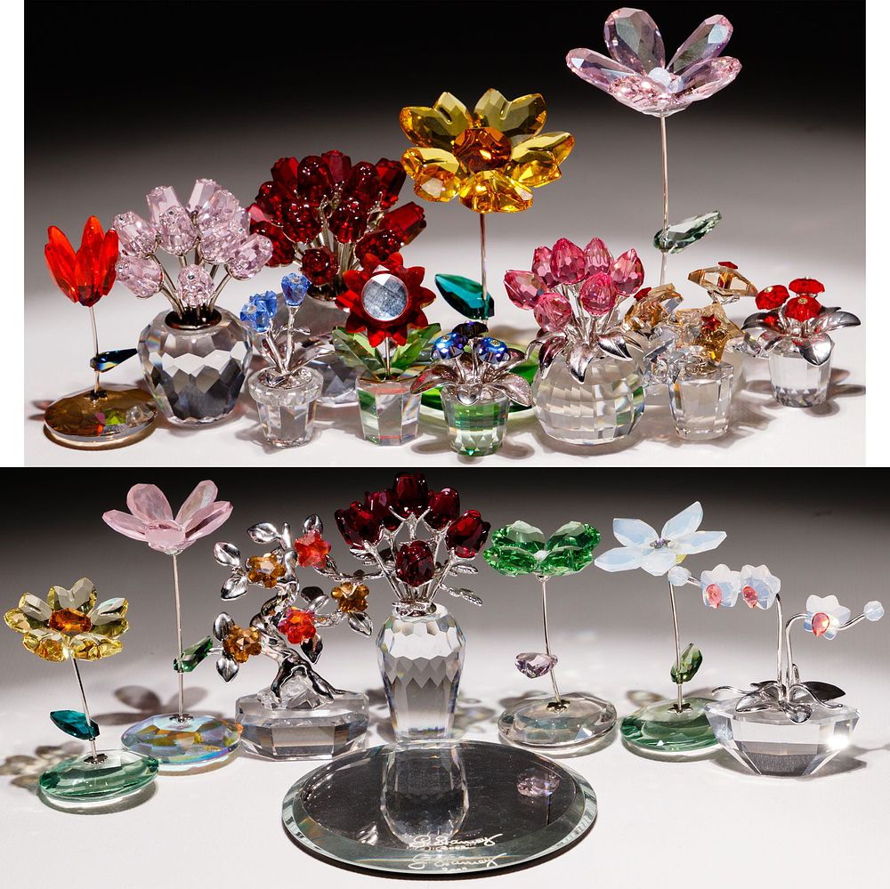 Lot 199: Swarovski Crystal Flower Collection