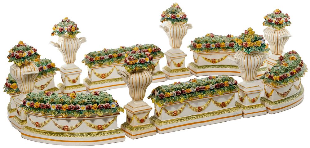 Lot 225: Ceramic Table Garniture