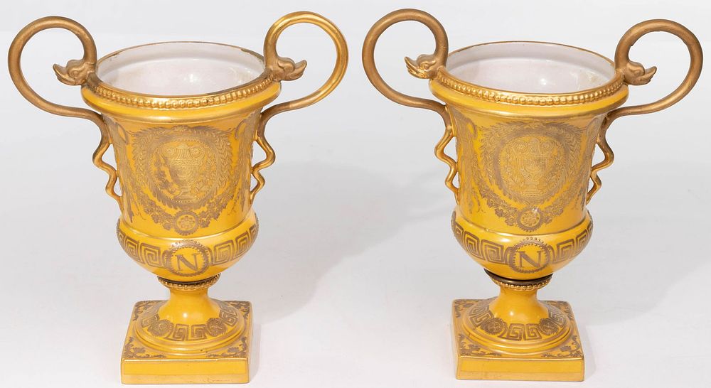 Lot 228: Limoges Porcelain Urns