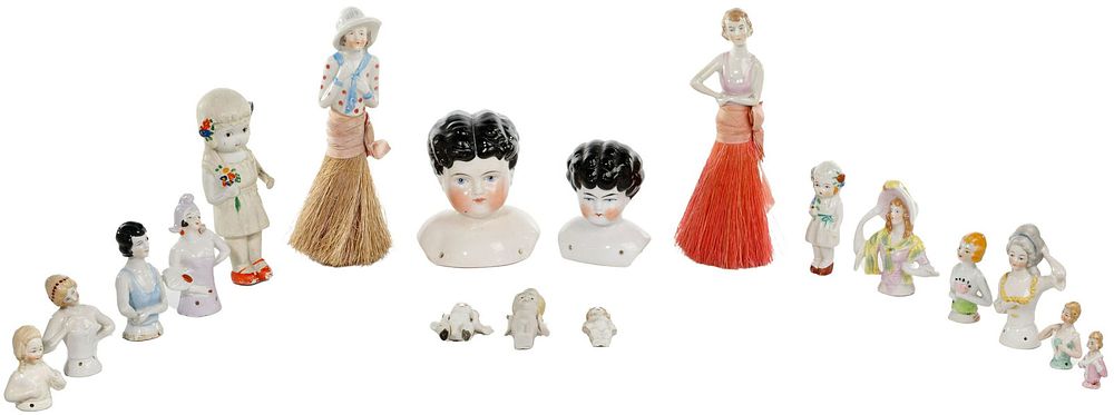 Lot 240: Pincushion and Doll Assortment