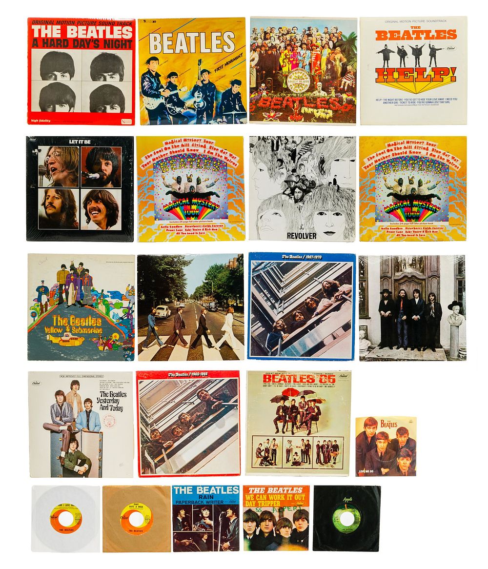 Lot 248: Beatles Vinyl Record Assortment
