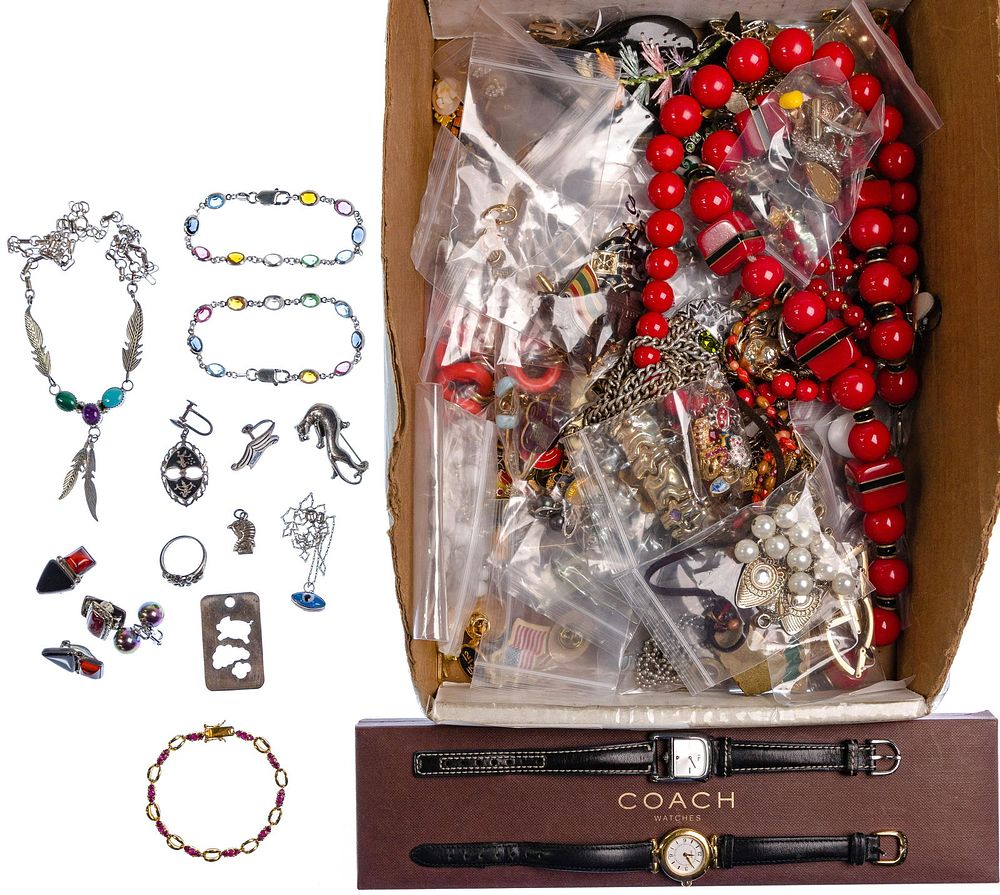 Lot 262: Sterling Silver and Costume Jewelry Assortment