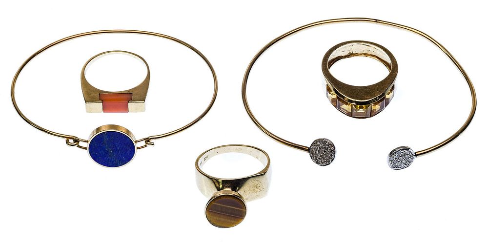 Lot 292: 14k Yellow Gold Jewelry Assortment
