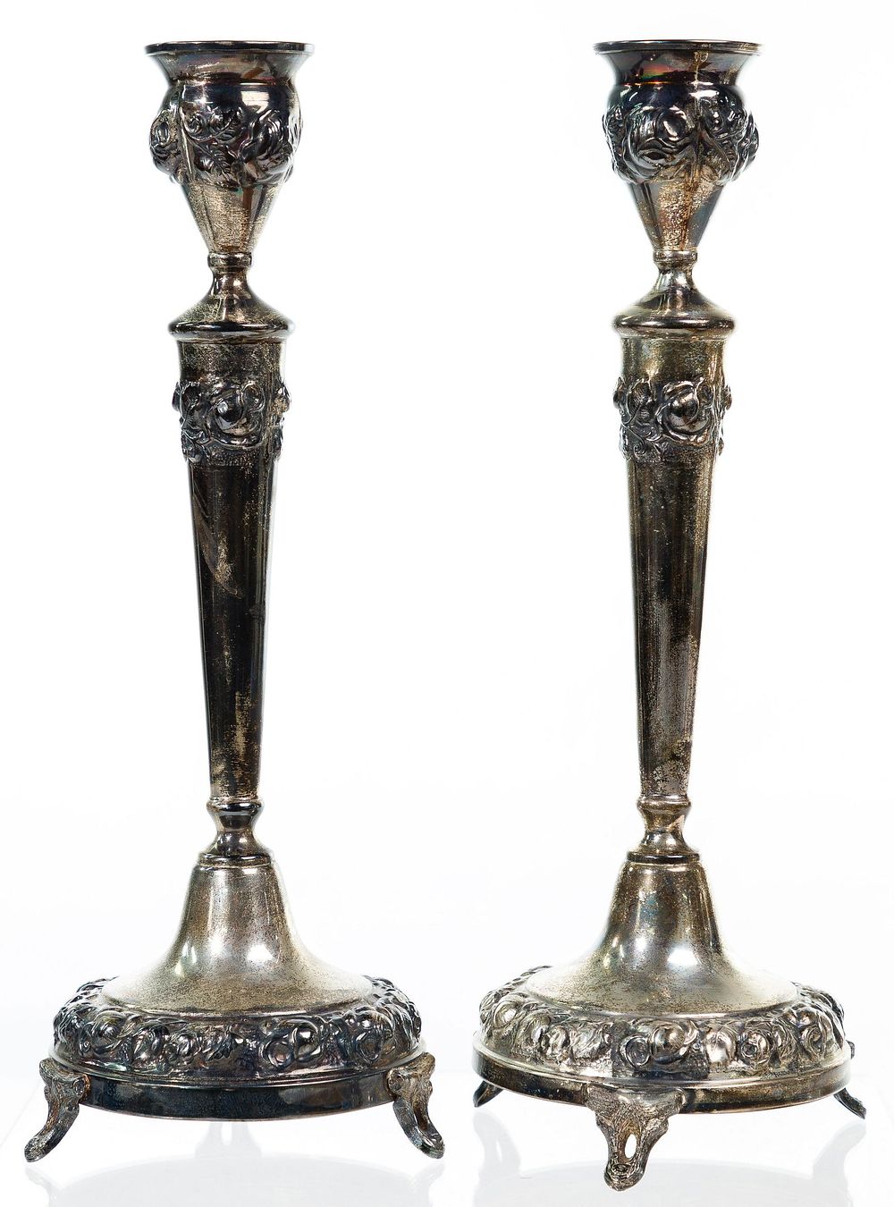 Lot 355: Sterling Silver Candlesticks