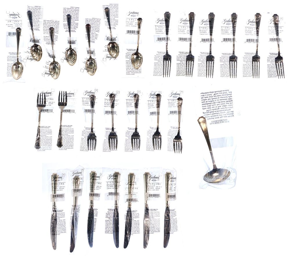 Lot 358: Gorham 'Fairfax' Sterling Silver Flatware Assortment