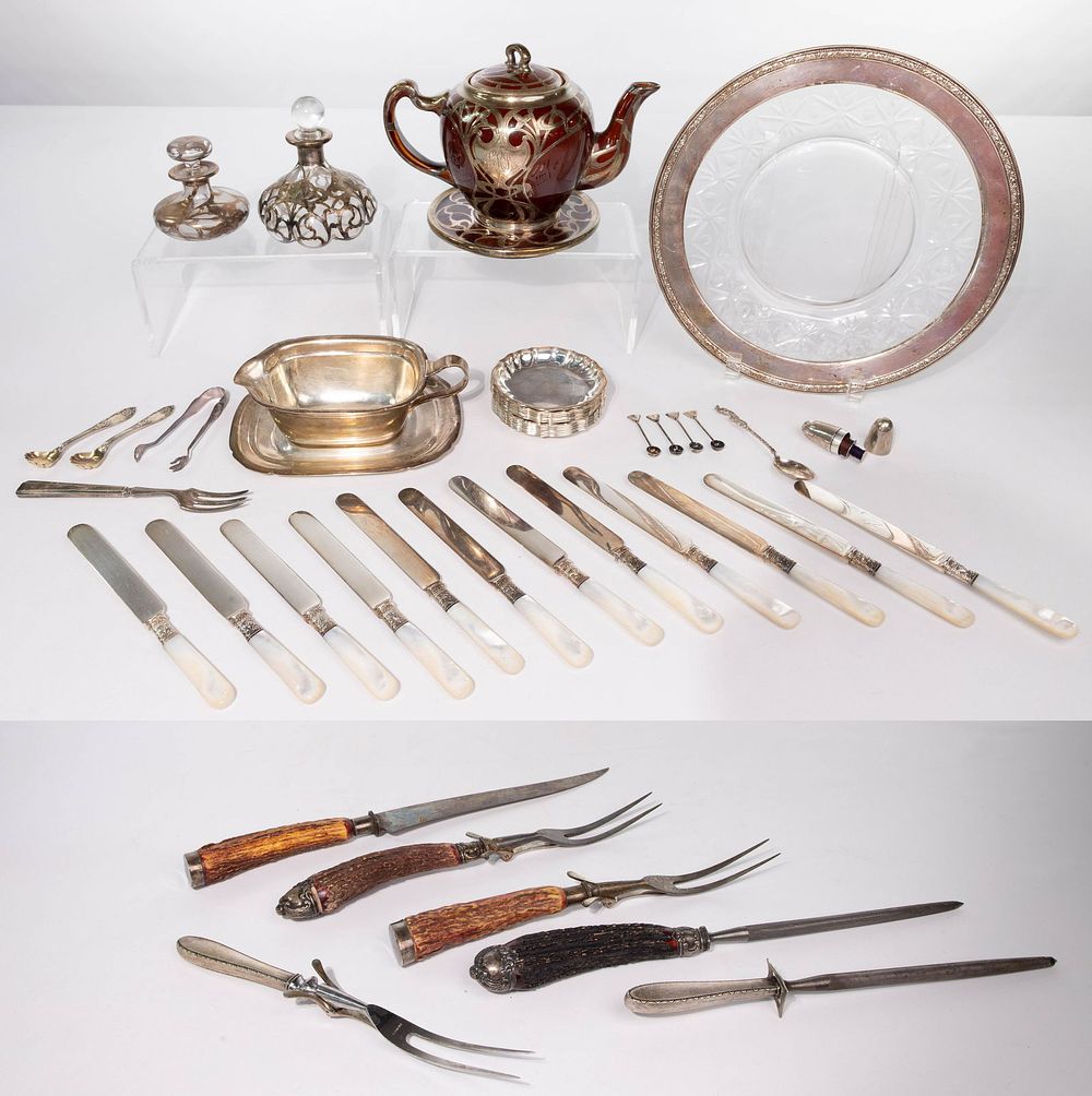 Lot 372: Sterling Silver Service Ware Assortment