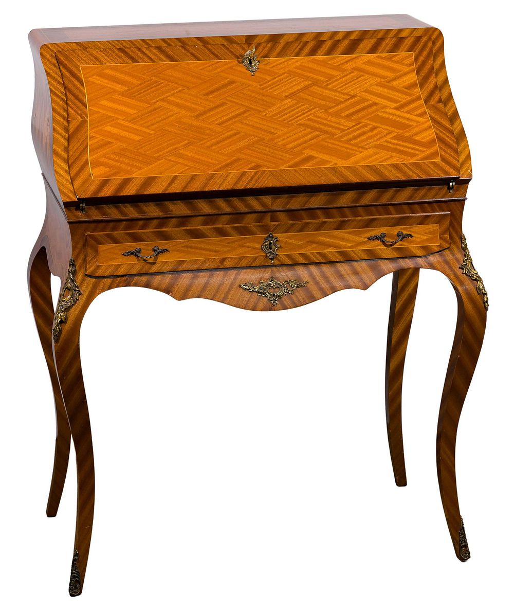 Lot 4: French Marquetry Writing Desk
