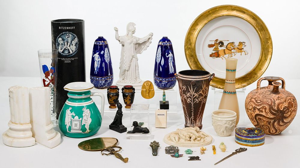 Lot 53: Classical and Egyptian Themed Object Assortment