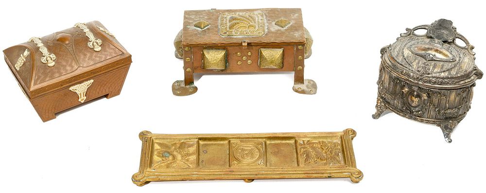 Lot 72: Metal Trinket Box Assortment