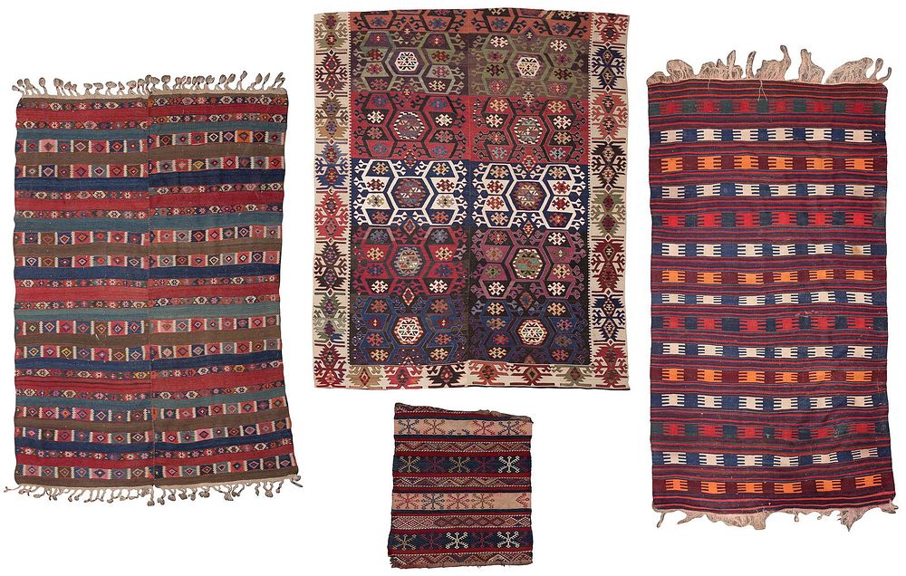 Lot 83: Kilim Wool Rug Assortment