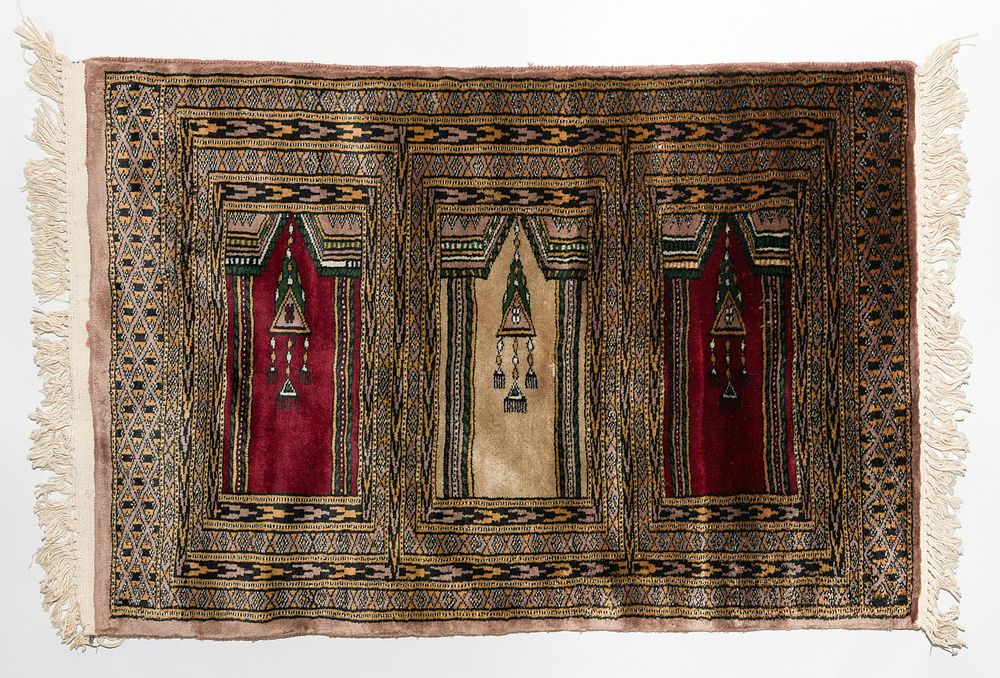 Lot 92: Silk Prayer Rug