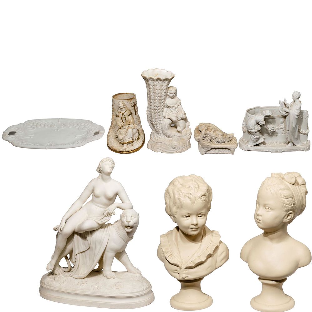 Lot 98: Ceramic Statue Assortment