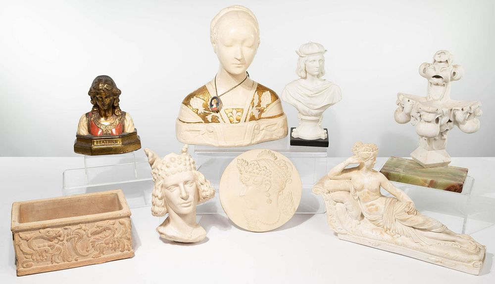 Lot 99: Classical Style Composite and Ceramic Sculpture