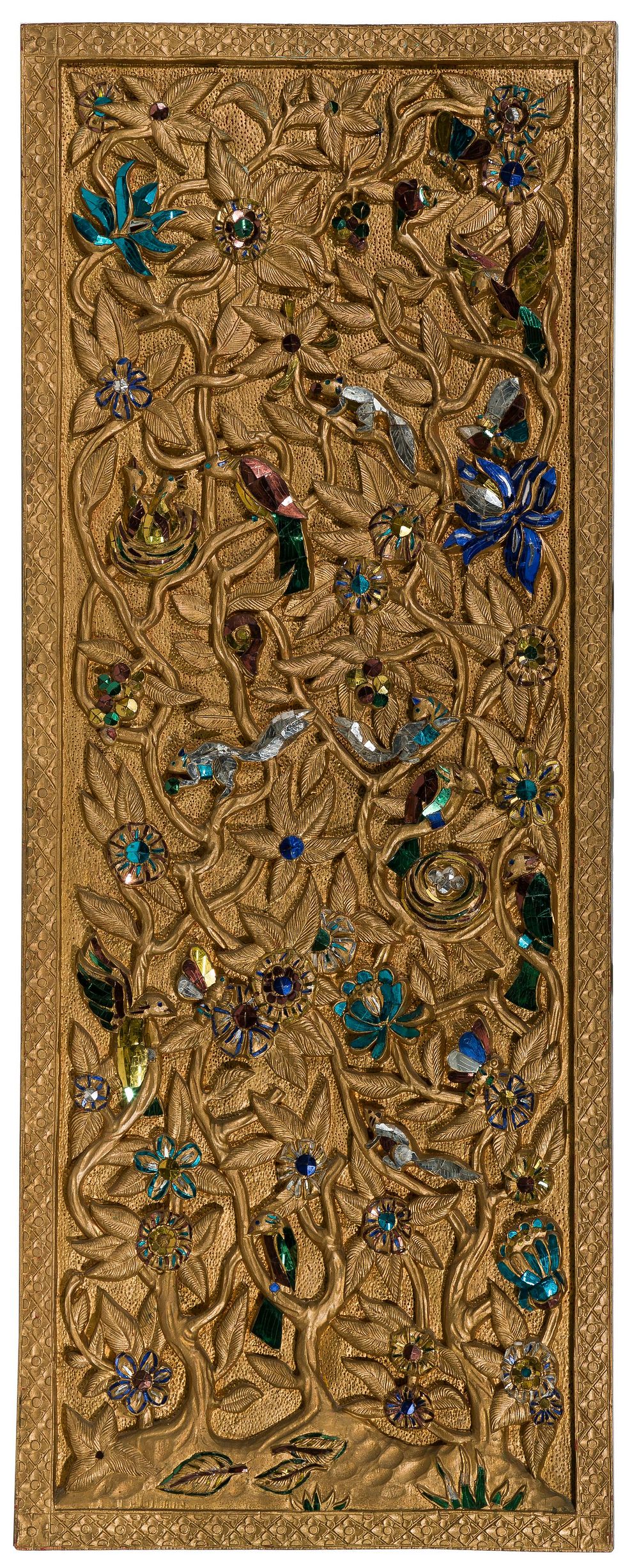 Lot 115: Carved Mirrored Panel