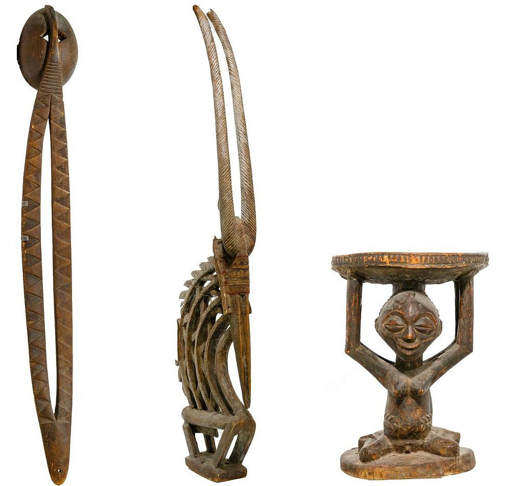 Lot 117: African Carved Object Assortment