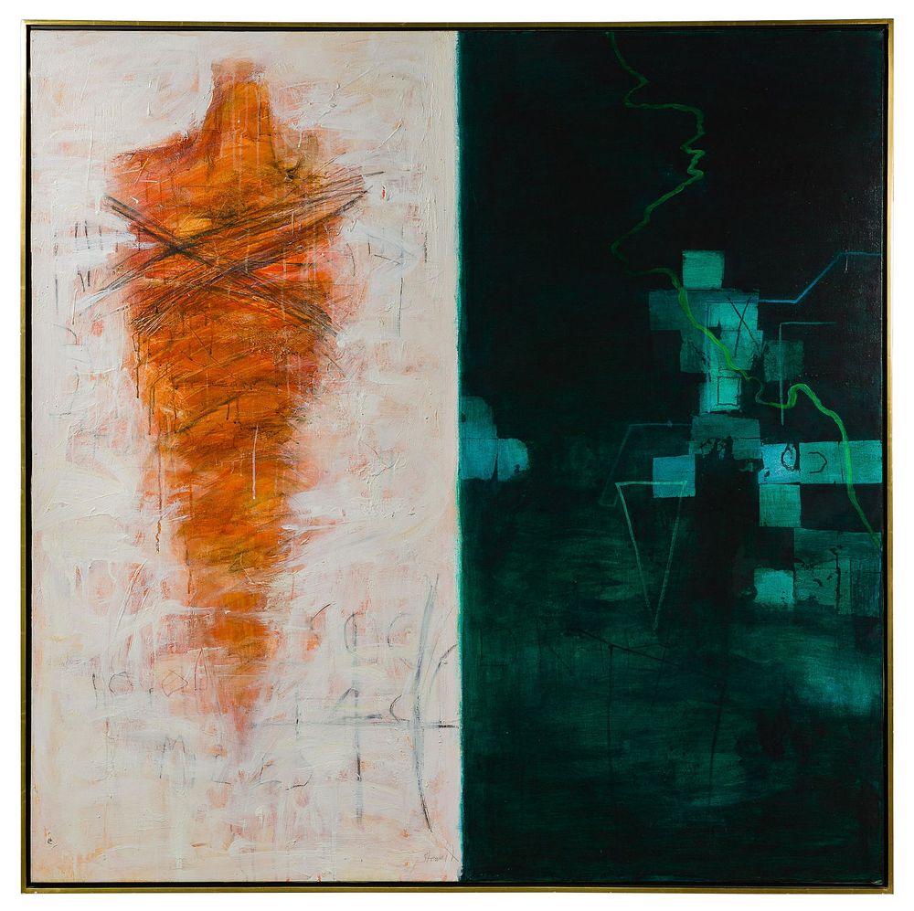 Lot 126: Allison Stewart (American, b.1941) Acrylic on Canvas