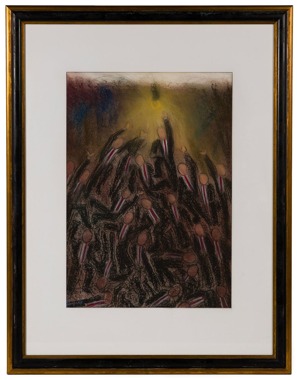 Lot 128: David Ross (American, 20th Century) 'Brass Ring' Pastel