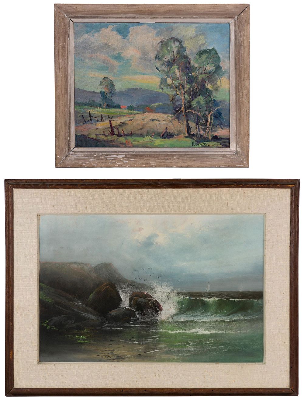 Lot 140: Ruth Downs (American, 20th Century) Oil on Canvas Board