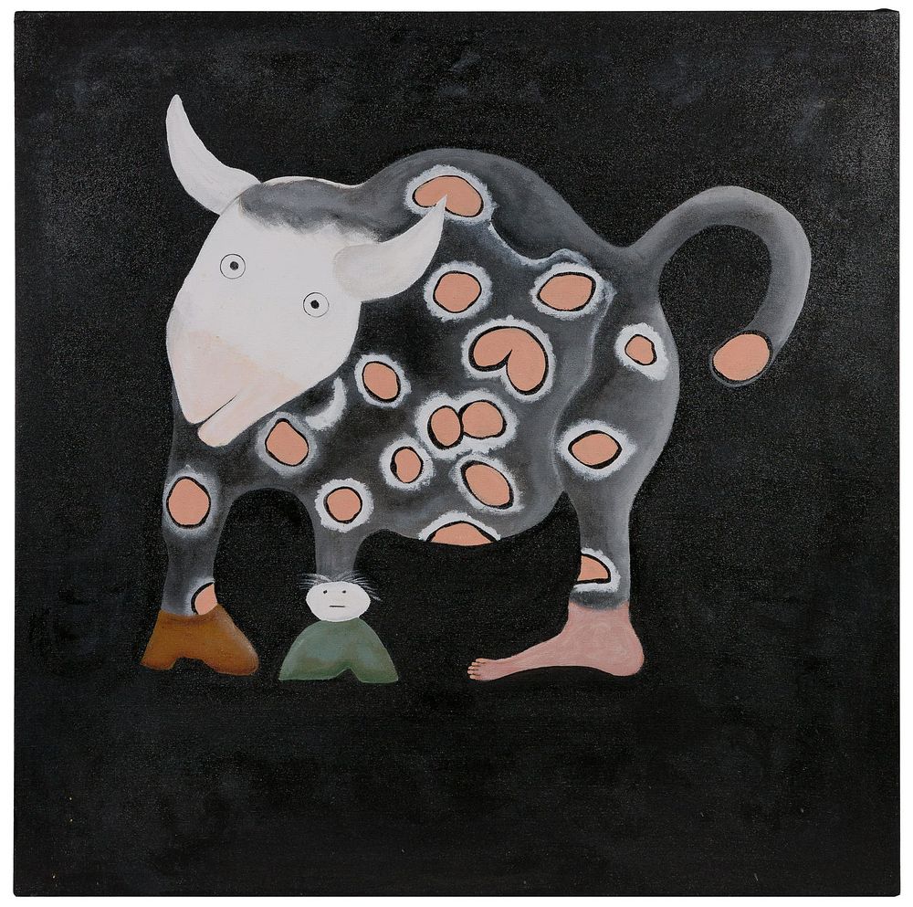 Lot 145: (Attributed to) Kamel Berkouk (French, b.1967) Oil on