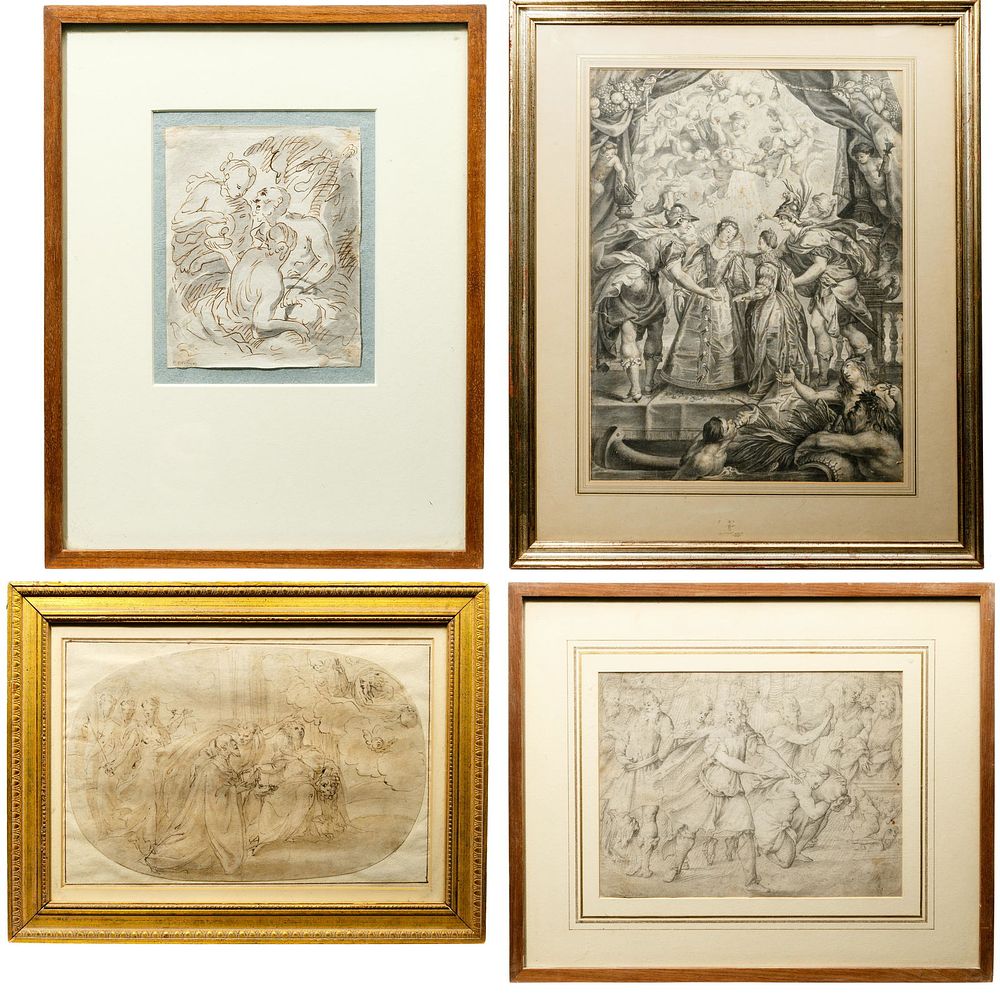Lot 149: 19th Century Drawing and Watercolor Assortment