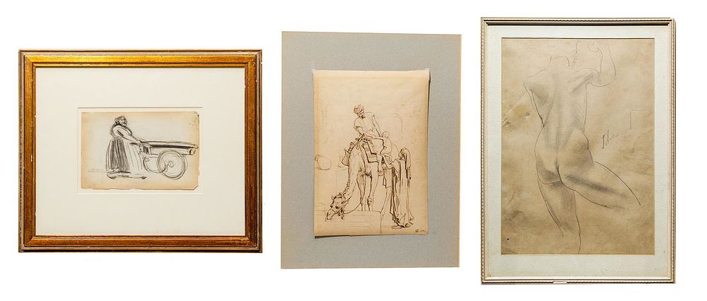 Lot 153: Frederick Goodall (English, 1822-1904) 'Return from