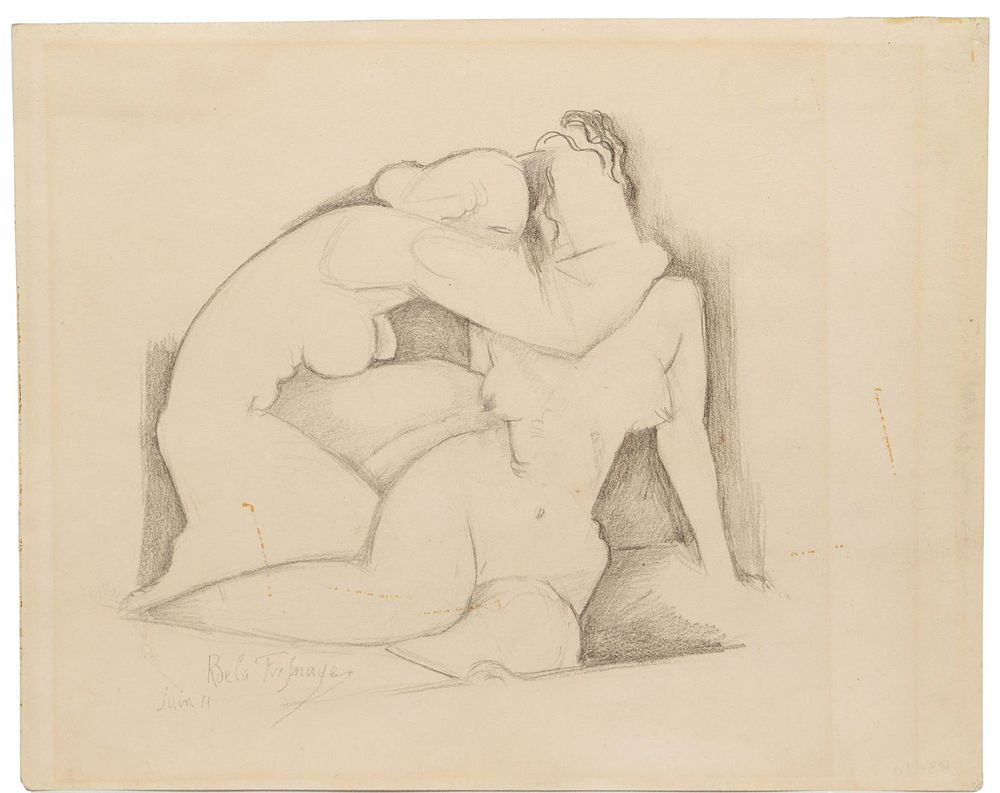 Lot 162: Roger de la Fresnaye (French, 1885-1925) Graphite on