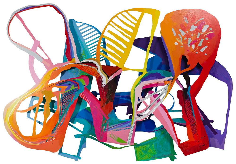 Lot 214: Calman Shemi (Israeli / Argentine, b.1939) 'Blue Fire