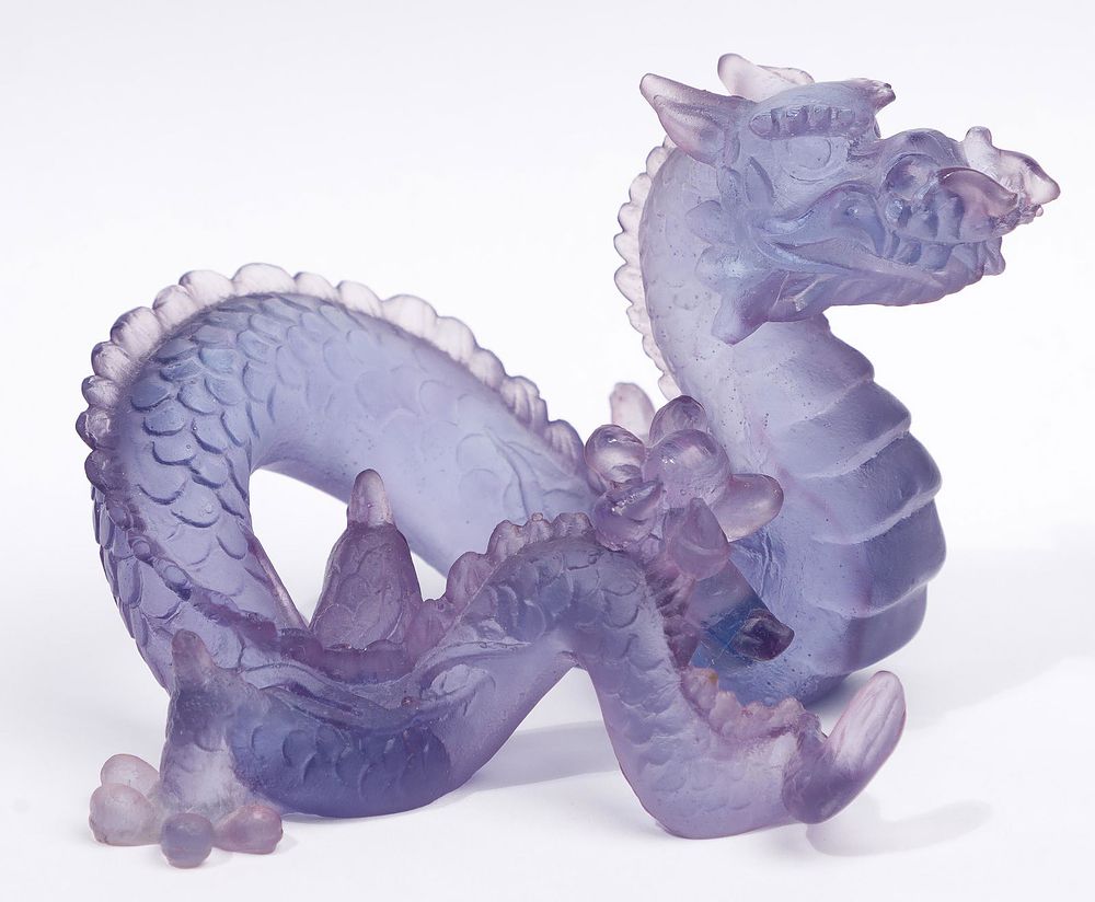 Lot 240: Daum Crystal Purple Dragon