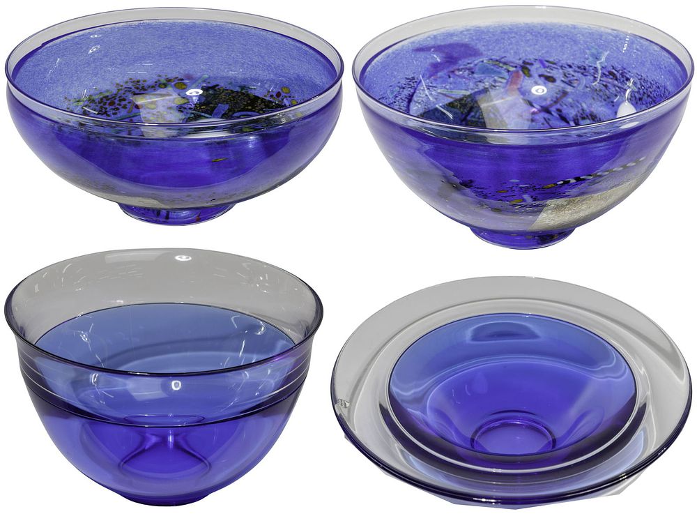 Lot 242: Kosta Boda and Orrefors Art Glass Bowls