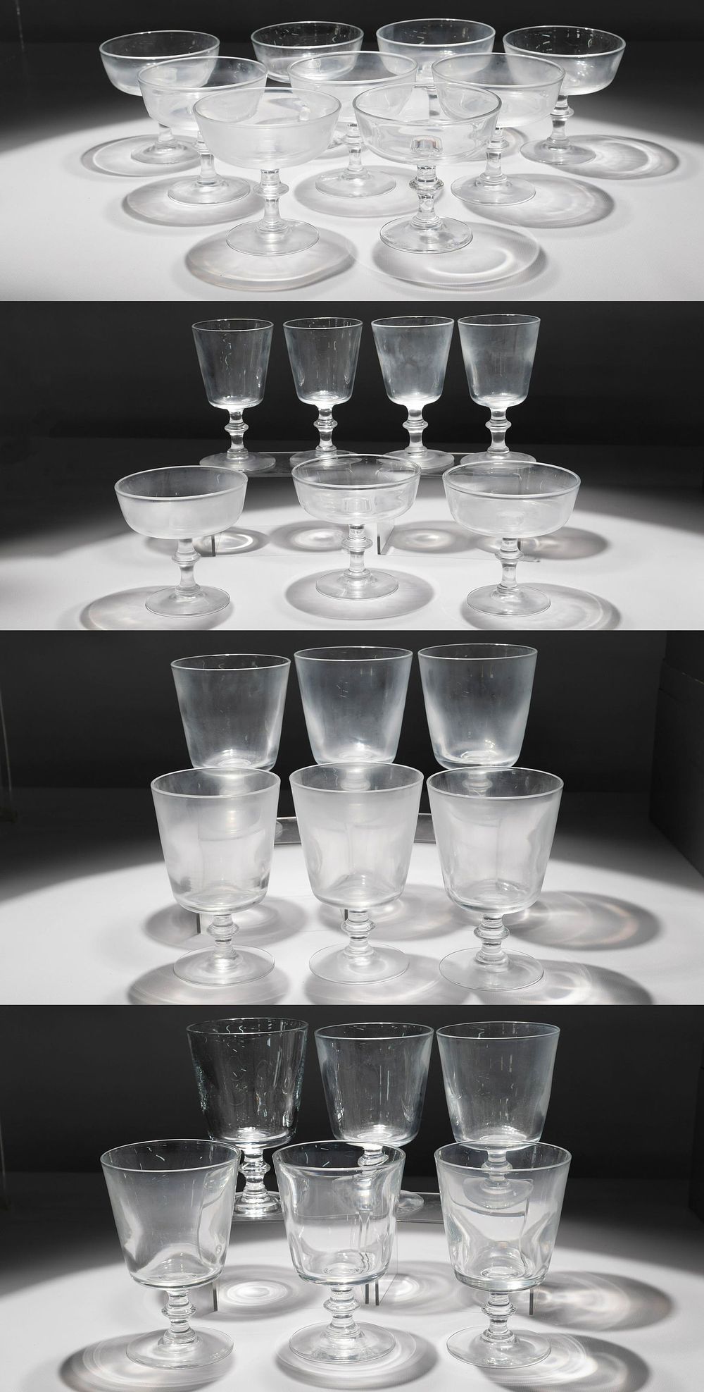 Lot 246: Sidney Waugh for Steuben '7725' Champagne, Water and
