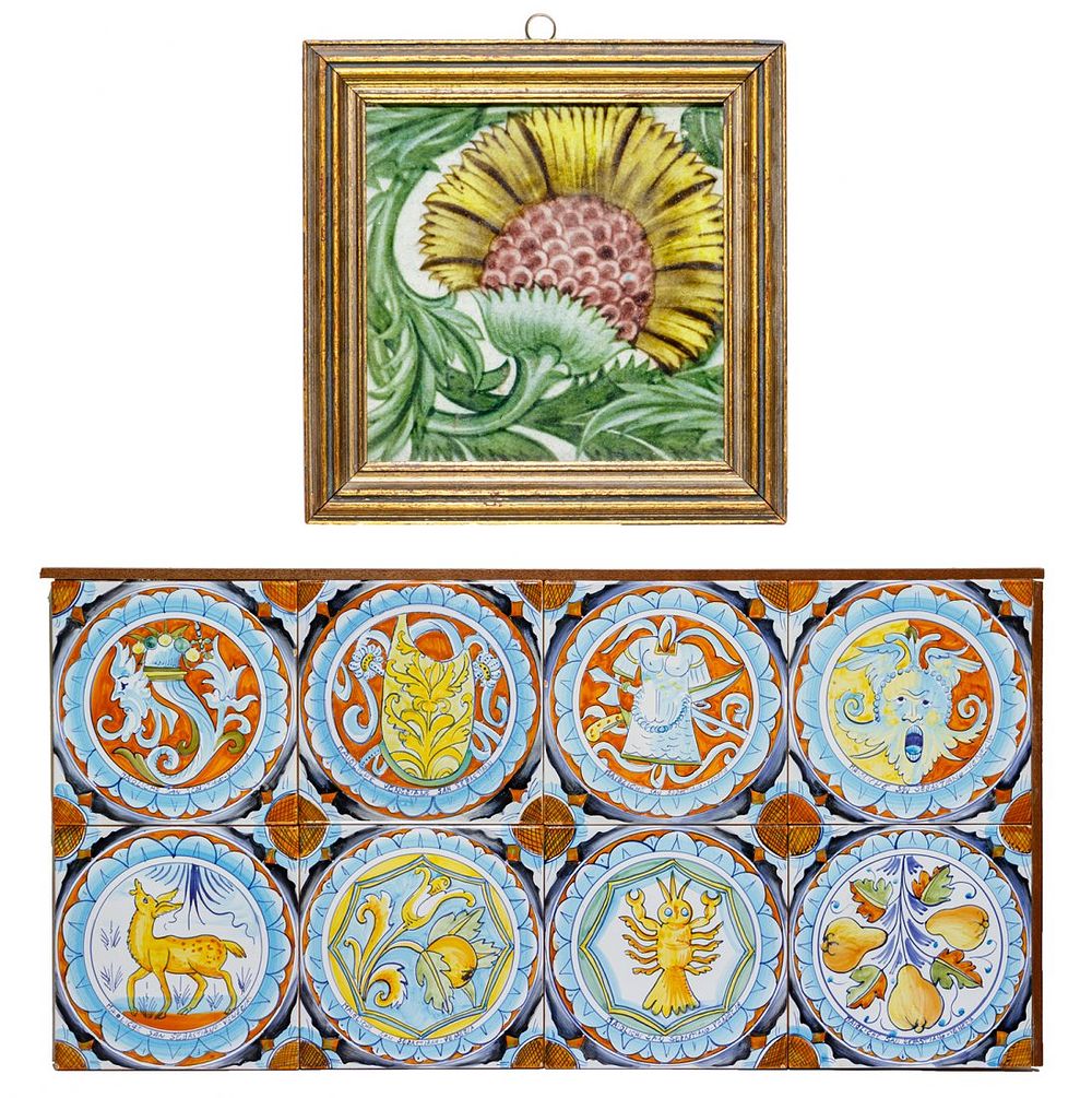 Lot 270: De Morgan Ceramic Tile Assortment