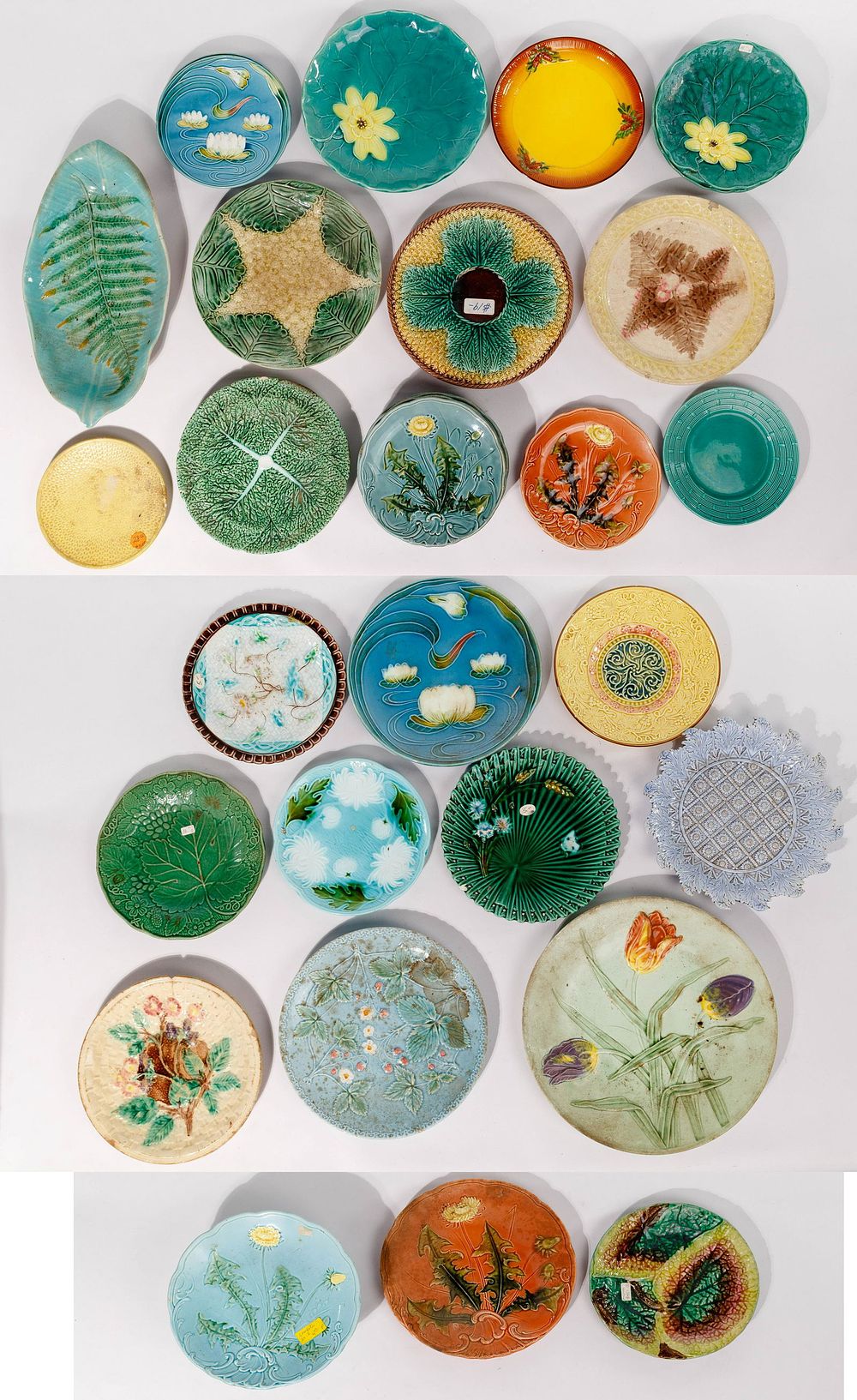 Lot 282: Majolica Pottery Assortment